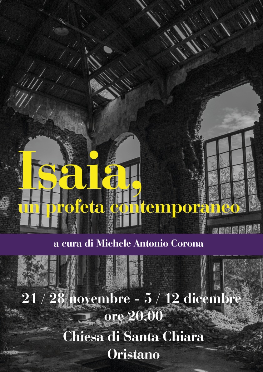 Locandina · Isaia, il profeta contemporaneo terzo incontro